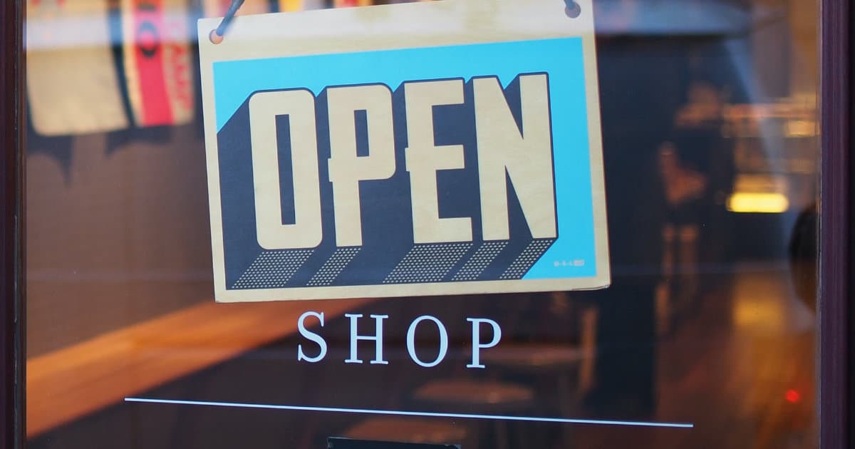 Shop open sign
